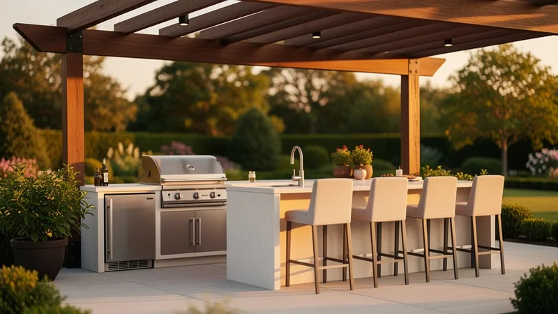 Full Outdoor Kitchen Design & Construction service in Warrensburg, MO